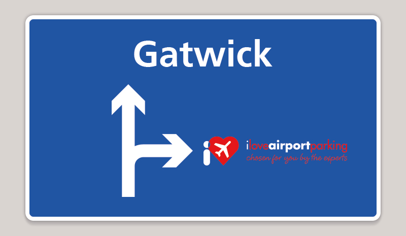 Signpost to Gatwick